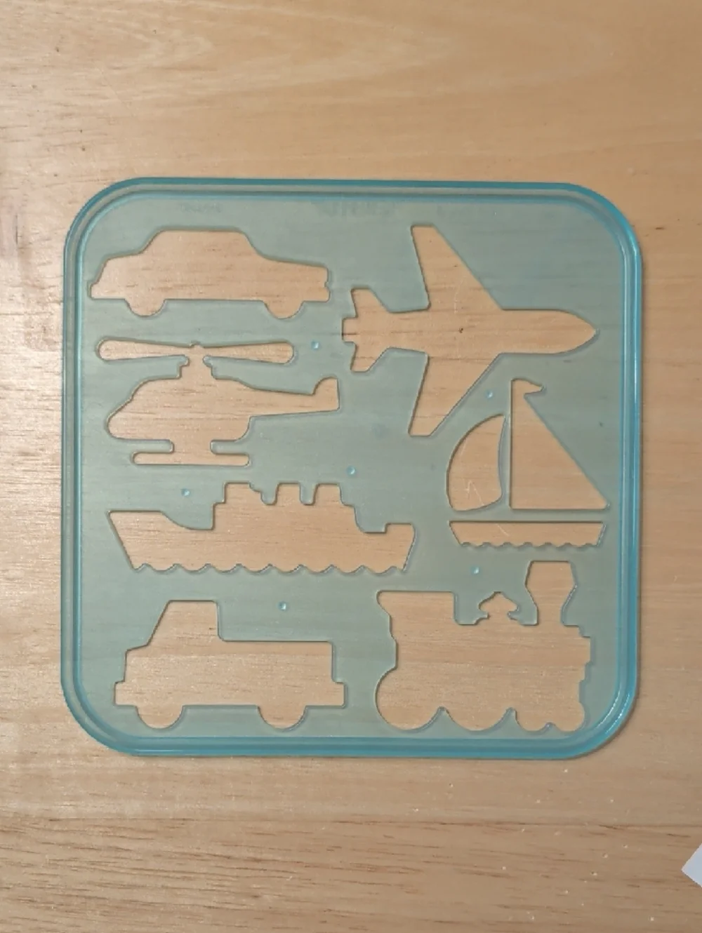 NWT Tupperware Alphabet & Shape Stencil Set